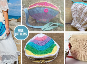 5 Seashell Bag Crochet Patterns –  FREE