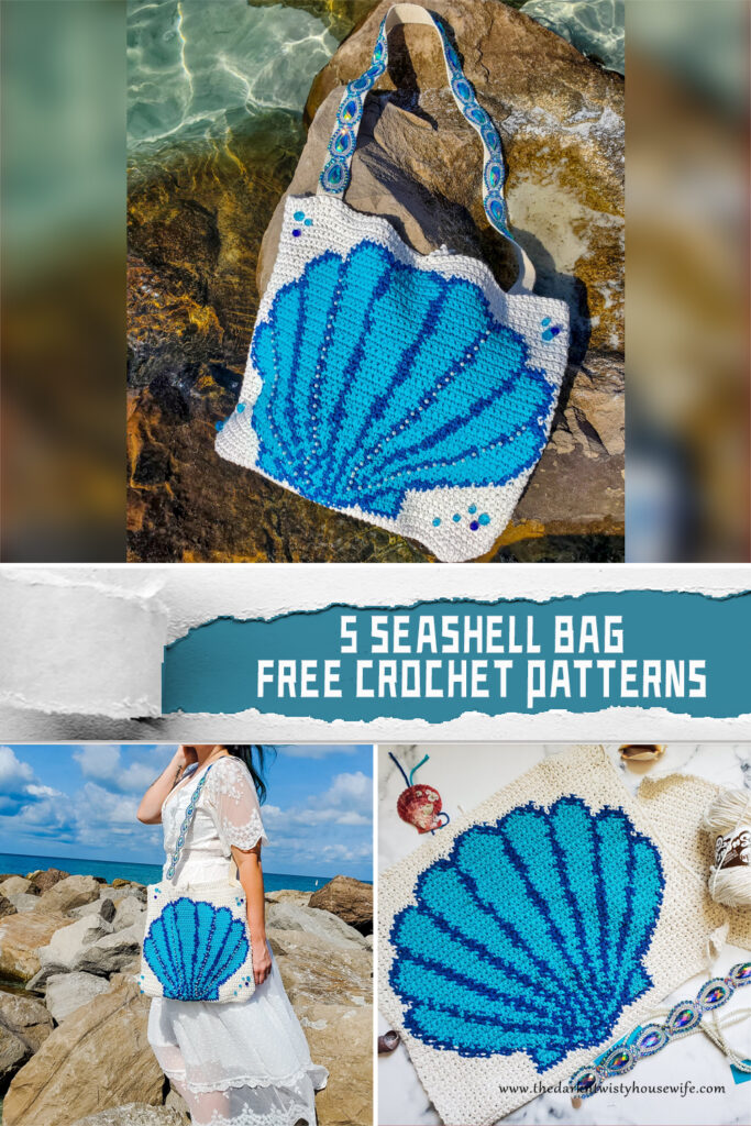 5 Seashell Bag Crochet Patterns -  FREE