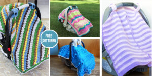 6 Car Seat Canopy Crochet Patterns - FREE