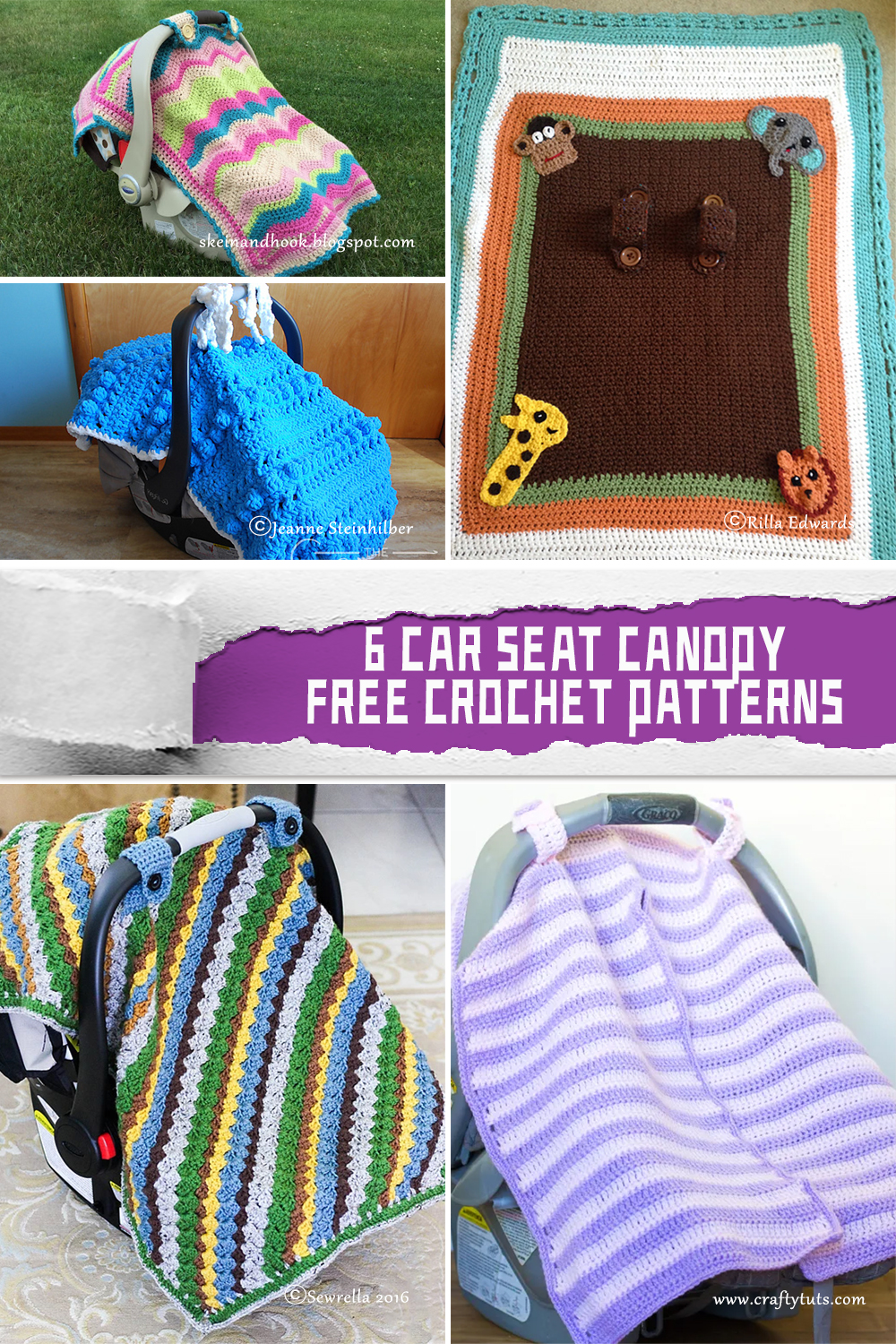 6 Car Seat Canopy Crochet Patterns FREE