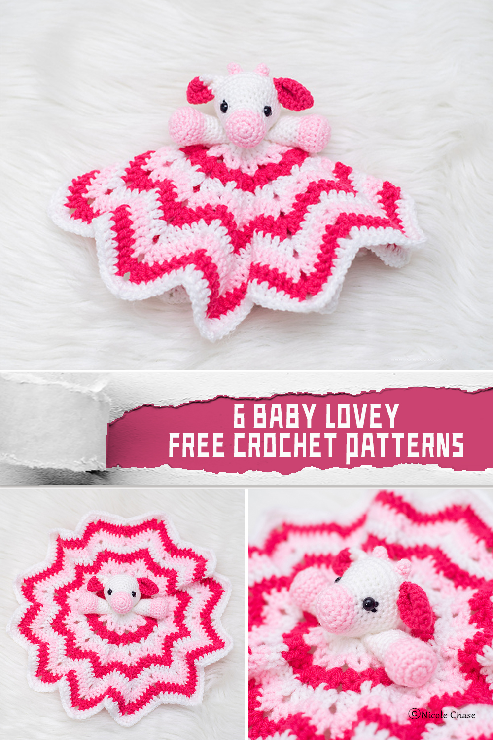 6 Delightful Baby Lovey Crochet Patterns -  FREE