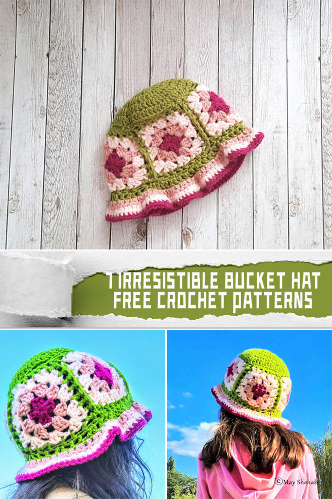 7 Irresistible Bucket Hat Crochet Patterns - FREE