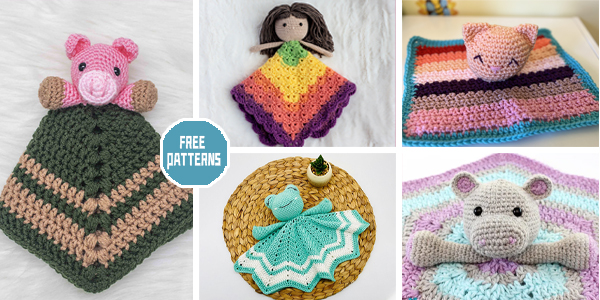 7 Lovey Blanket Crochet Patterns - FREE