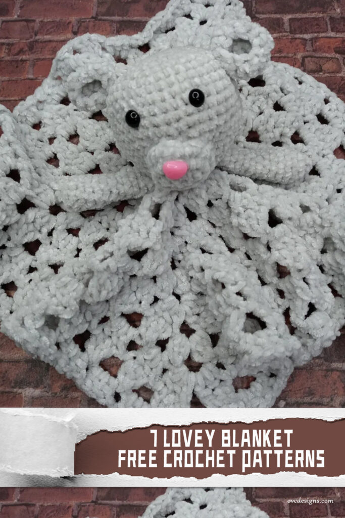 7 Lovey Blanket Crochet Patterns - FREE - iGOODideas.com