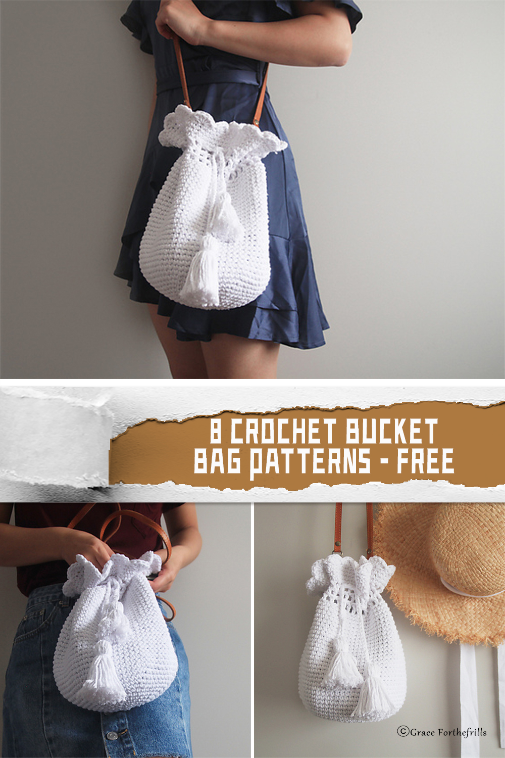 8 Crochet Bucket Bag Patterns – FREE