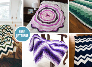 8 Stunning Ripple Blanket Crochet Patterns – FREE