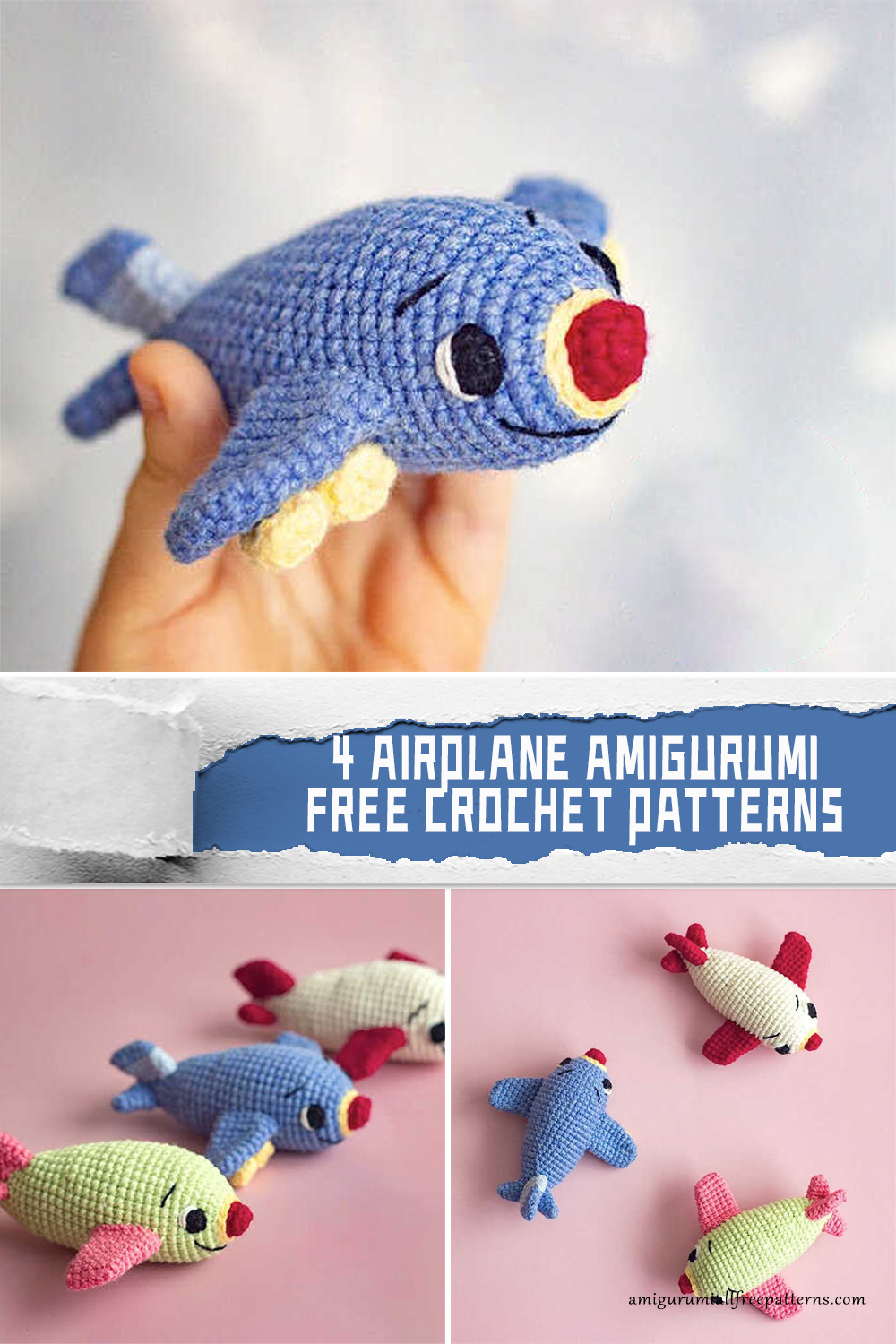 Airplane Amigurumi Crochet Patterns -  FREE 
