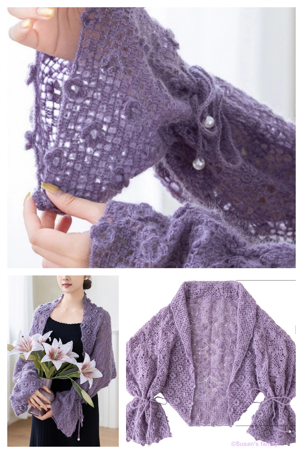 Blossom Cardigan Crochet Patterns – FREE