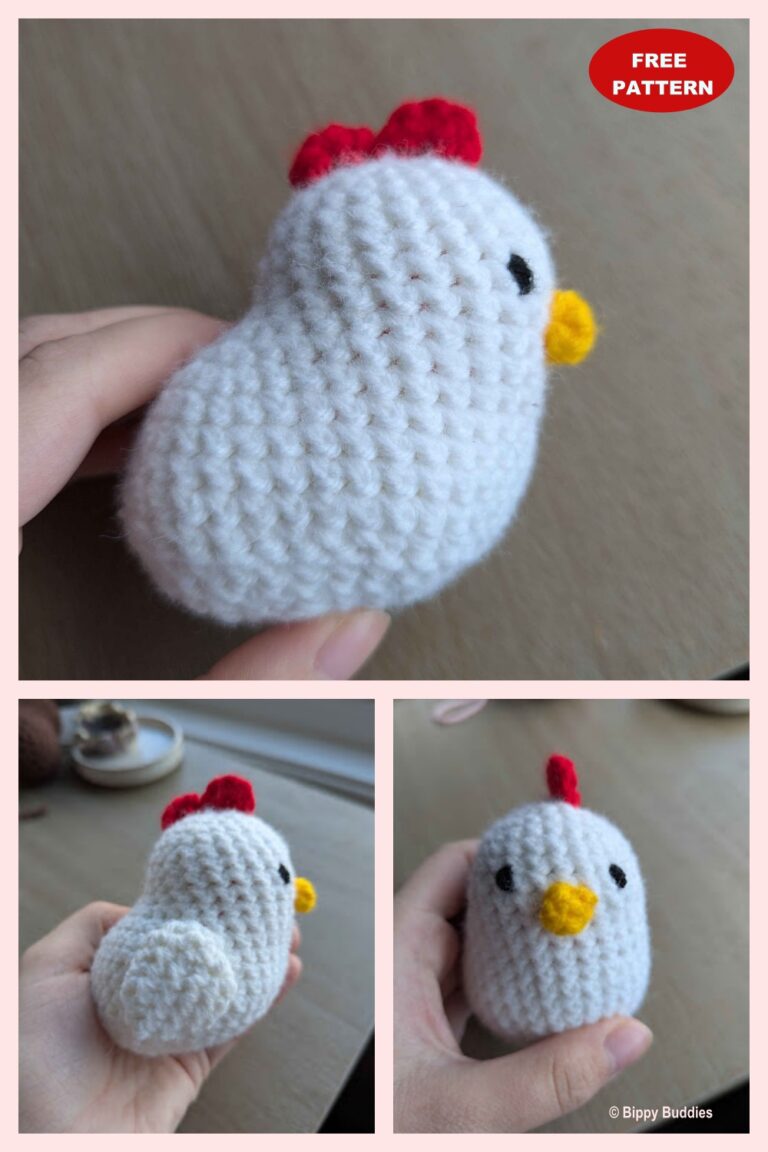 Small Chicken Pattern 6 Amigurumi Chicken Crochet Patterns – FREE - iGOODideas.com